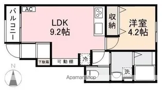 エクスパンドKITA【1階】の間取り