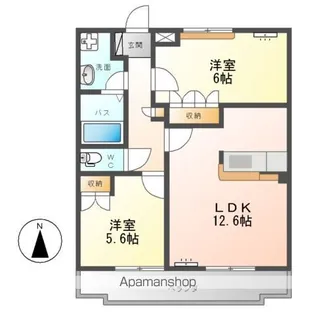 フォル・ルーエ【2階】の間取り