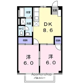メゾン辻【2階】の間取り
