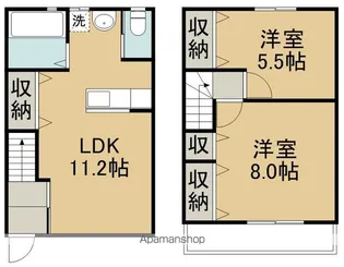 パルプンテB【101号室】の間取り