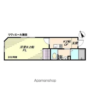 リヴィエール瀬田【2階】の間取り