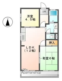 シャトー一宮【3階】の間取り