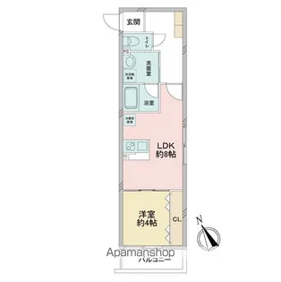 レオ四拾八番館【3階】の間取り