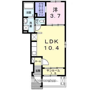 グランソレイユ【1階】の間取り