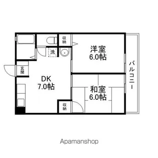 サンハイム伊勢【C-103号室】の間取り