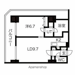 グランドタワー札幌【27階】の間取り