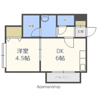 レジデンスヤヨイ【201号室】の間取り