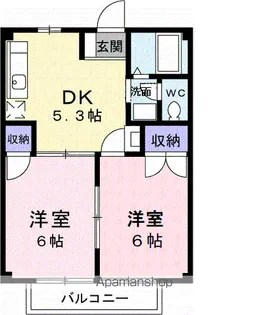 ニューシティ宇多津【204号室】の間取り