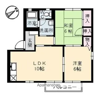 フォーレスさくら野【2階】の間取り