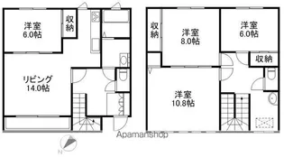 ガイアパレスB【1階】の間取り