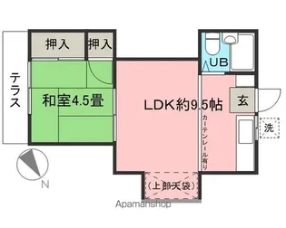 モリモ藤沢【102号室】の間取り