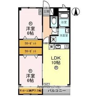 フローラSATI【1階】の間取り