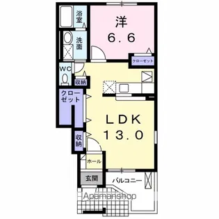 アルバ1【1階】の間取り