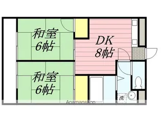 第1HIROハイツ【2階】の間取り