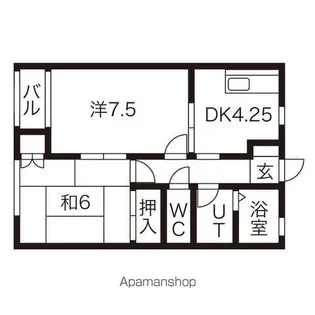 シャルマンシャトー【2階】の間取り