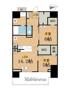 ラグゼナ八王子寺町【3階】の間取り