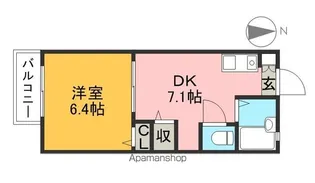 ラピス A棟【1階】の間取り