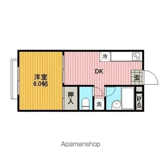 アブニール淵野辺本町【201号室】の間取り