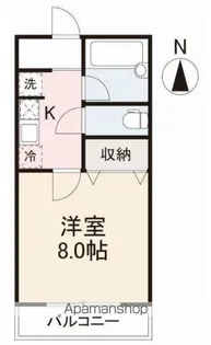 ヴェルス番町【202号室】の間取り