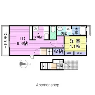 グランツR3【2階】の間取り