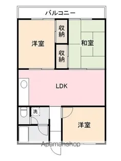 詰田川ハイツ【5階】の間取り