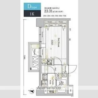MAXIV横浜吉野町SOUTH【2階】の間取り