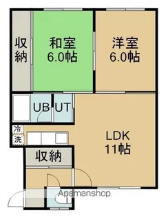 コーポチヨメール【203号室】の間取り
