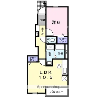 フォーマルハウト【1階】の間取り