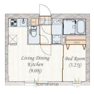 QUADOR名古屋城駅【3階】の間取り