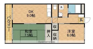 ハーモニー和合Ⅱ【302号室】の間取り