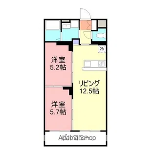 シティメディアⅧ【405号室】の間取り