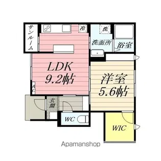 MONSTELLASA【103号室】の間取り