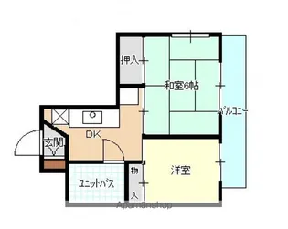 ハイネス江波【7階】の間取り