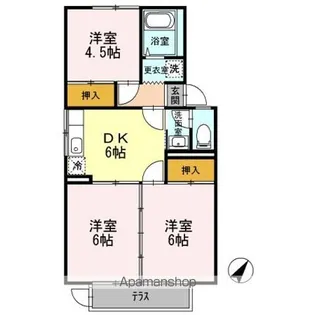 メゾンドールⅣ【1階】の間取り