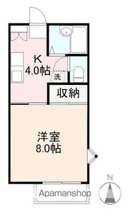 アルベール屋島【2階】の間取り