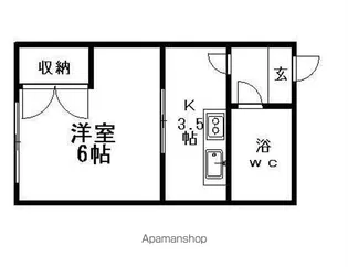 シティハウス【106号室】の間取り