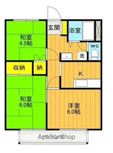 旭エミネンス【205号室】の間取り