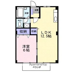 シティハイツ矢吹【2階】の間取り