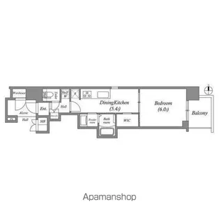 エステムコート名古屋平安通クチュール【3階】の間取り