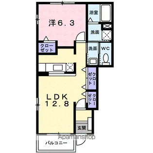クリスタルローズ A棟【1階】の間取り