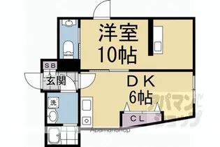 ハイツ純豊【1階】の間取り