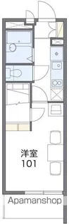 レオパレスのぞみⅡ【3階】の間取り