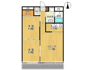 フォルテ【6D号室】の間取り