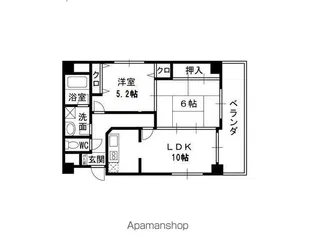 ベルダアーⅡ番館【2階】の間取り