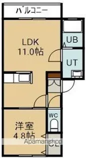ルミエール宝来【3階】の間取り