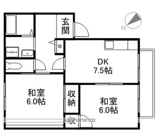 サンライフ野路Ⅴ【103号室】の間取り