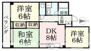 レジデンス山口【101号室】の間取り