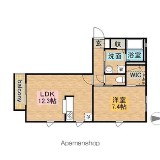 ソラール【101号室】の間取り