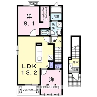 クレール【2階】の間取り