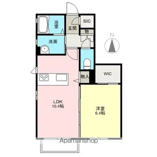 アルフラットB【102号室】の間取り